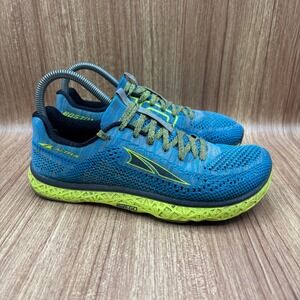 Altra Escalante Boston Running Shoes Women 7.5 Blue Lime Green Good AFW1833B-4